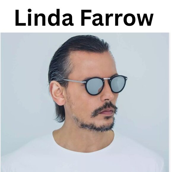 🎁New Luxury Linda Farrow 512C2 Sunglasses | 18-22K White Gold | Made in Japan - Picture 4 of 7